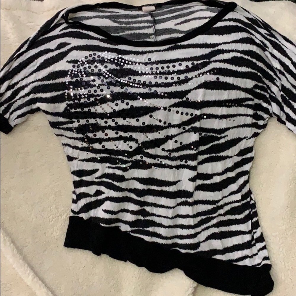 Black and white striped shirt